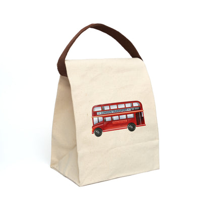 London bus Canvas Lunch Bag With Strap