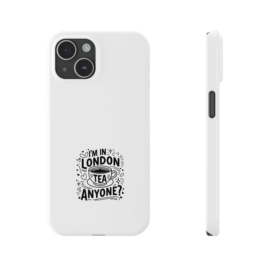 Stylish Slim Phone Cases for Tea Lovers, Personalized Phone Covers, London-Themed Gifts, Birthday, Travel Accessories, Trendy Phone [...]