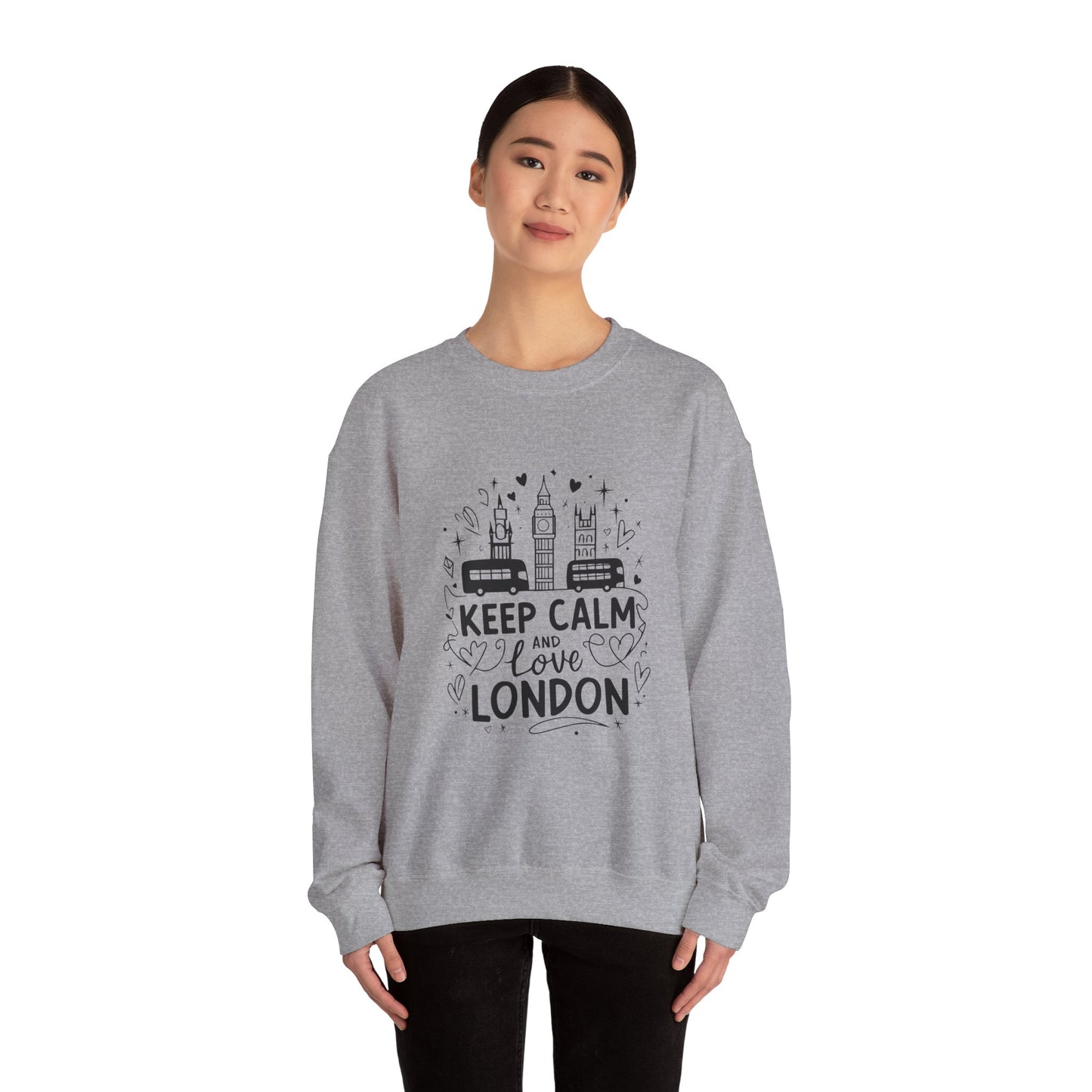 Unisex Heavy Blend™ Crewneck Sweatshirt -  Keep Calm and Love London