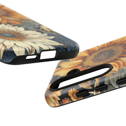 Floral Phone Case for Tough Cases, Sunflower Design, Nature Lover Gift, Birthday Present, Eco-Friendly Accessories, Summer Vibes
