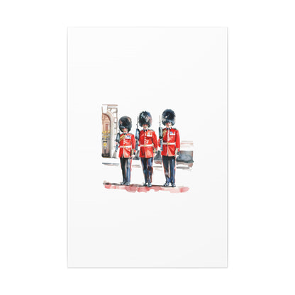 Royal Guards Canvas Print, British Wall Art, Home Decor, Unique Gift, London Culture