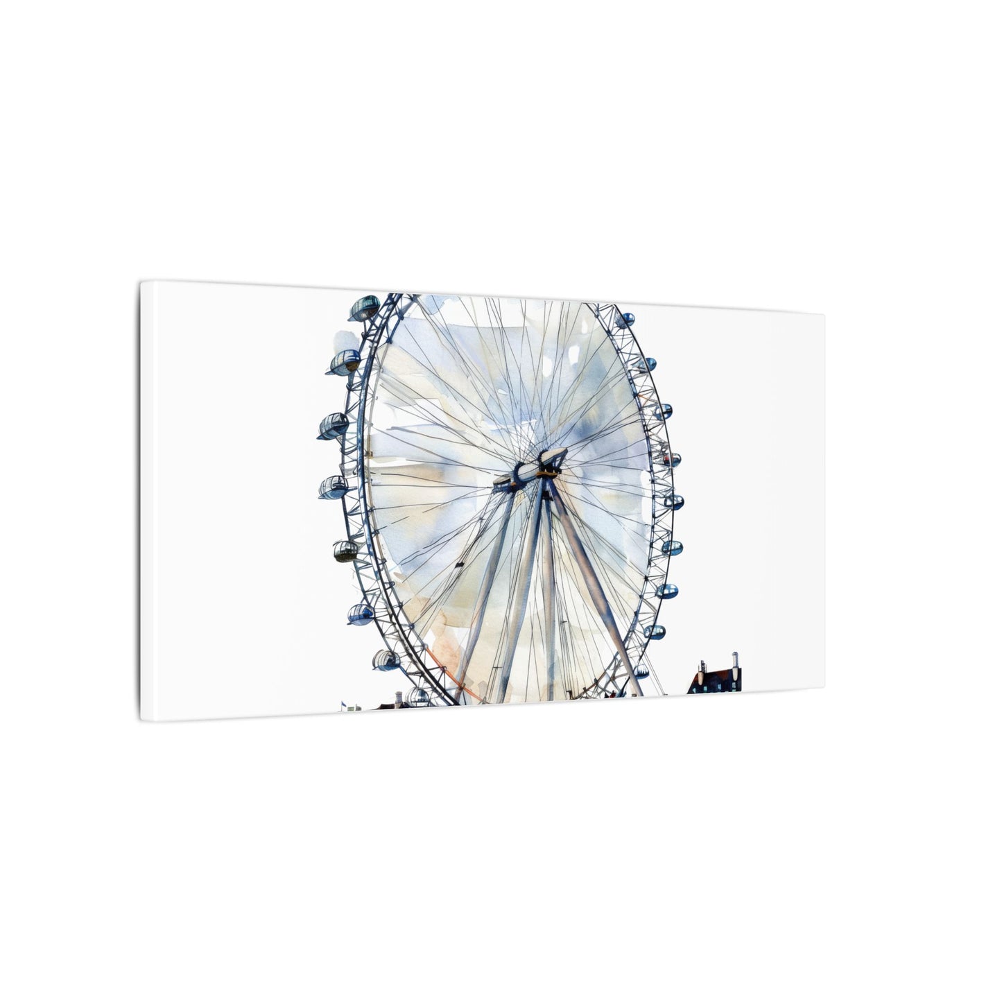 London Eye Canvas Print, Wall Art Decor, Travel Gift, Home Decoration, Unique Art Piece