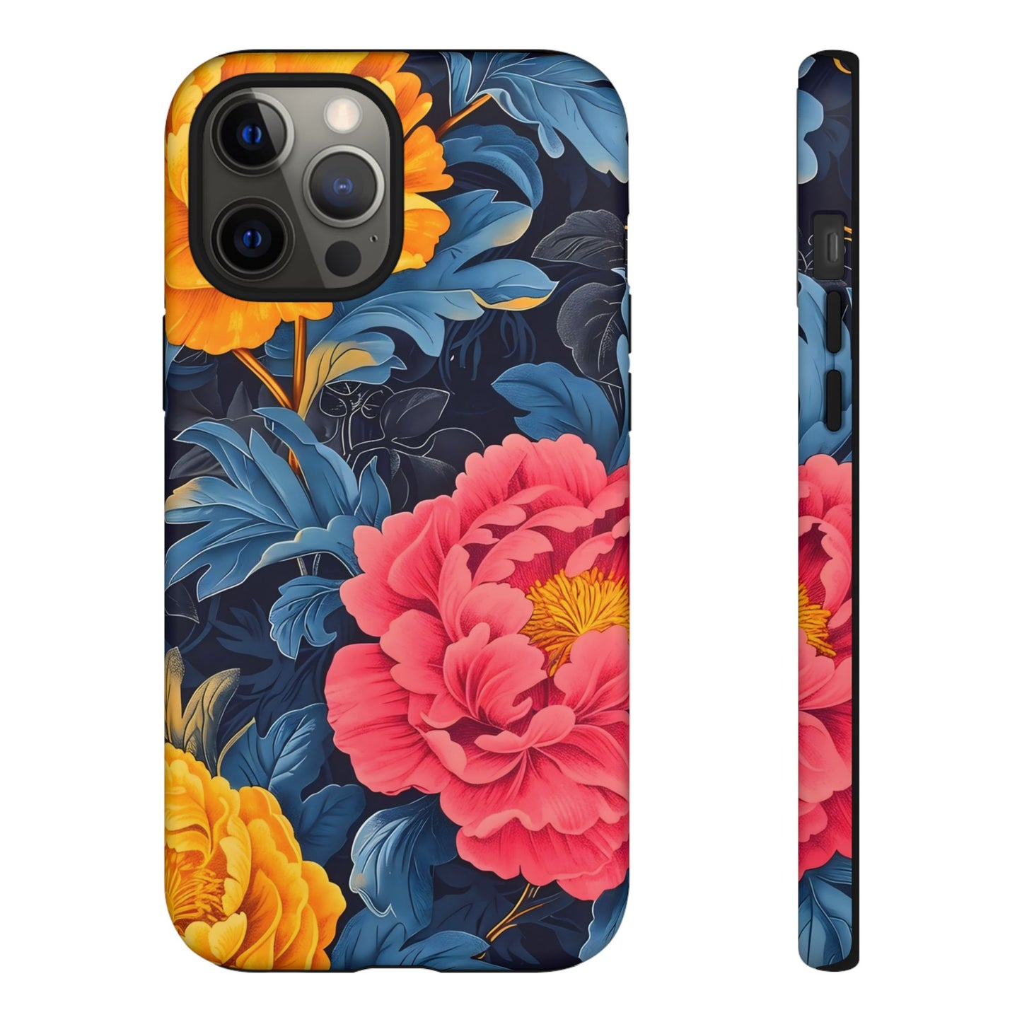 Floral Phone Case, Tough Cases, Stylish Mobile Cover, Gifts for Her, Phone Accessories, Unique Flower Design