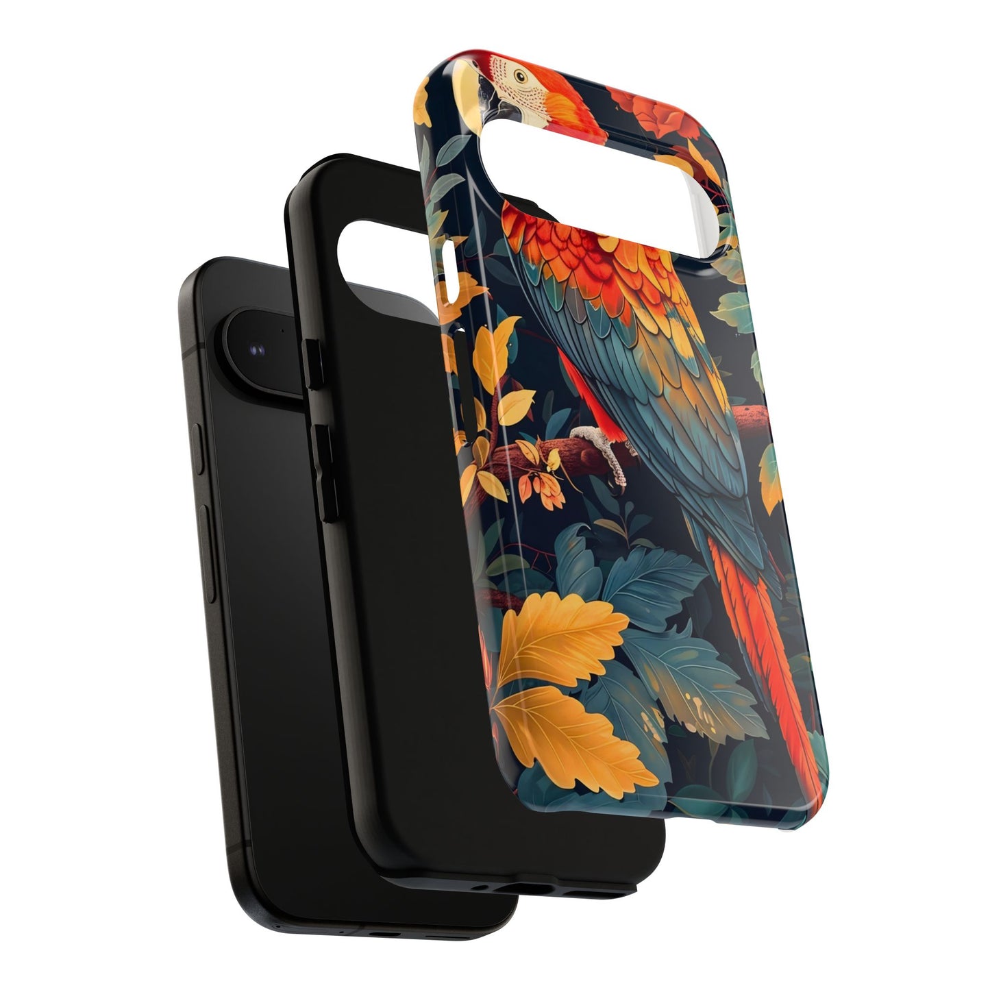 Vibrant Parrot Phone Case - Tough, Stylish, Nature-Inspired, Tropical, Wildlife, Perfect Gift, Summer Vibes