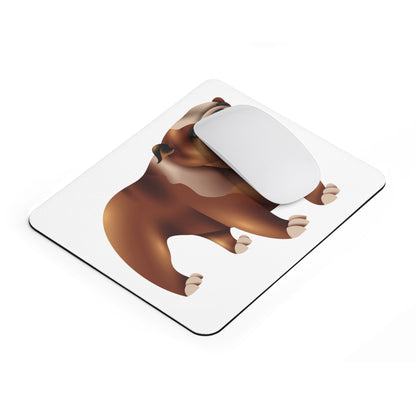 Bulldog Mouse Pad, Cute Pet Desk Accessory, Dog Lover Gift, Custom Office Decor, Animal-Themed Gift for Home