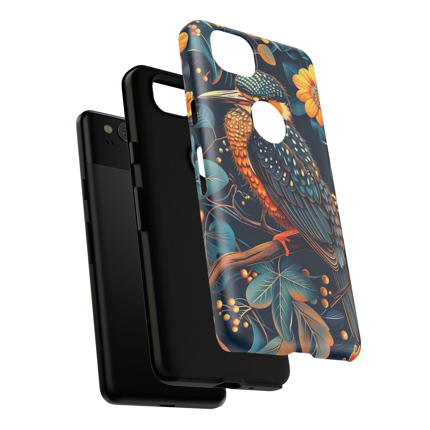 Nature-Inspired Phone Case | Artistic Bird Design | Tough Cases for Nature Lovers, Unique Gift, Eco-Friendly, Wildlife Decor