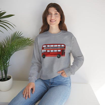 Unisex Heavy Blend™ Crewneck Sweatshirt - Hop On! The British Double-Decker Experience