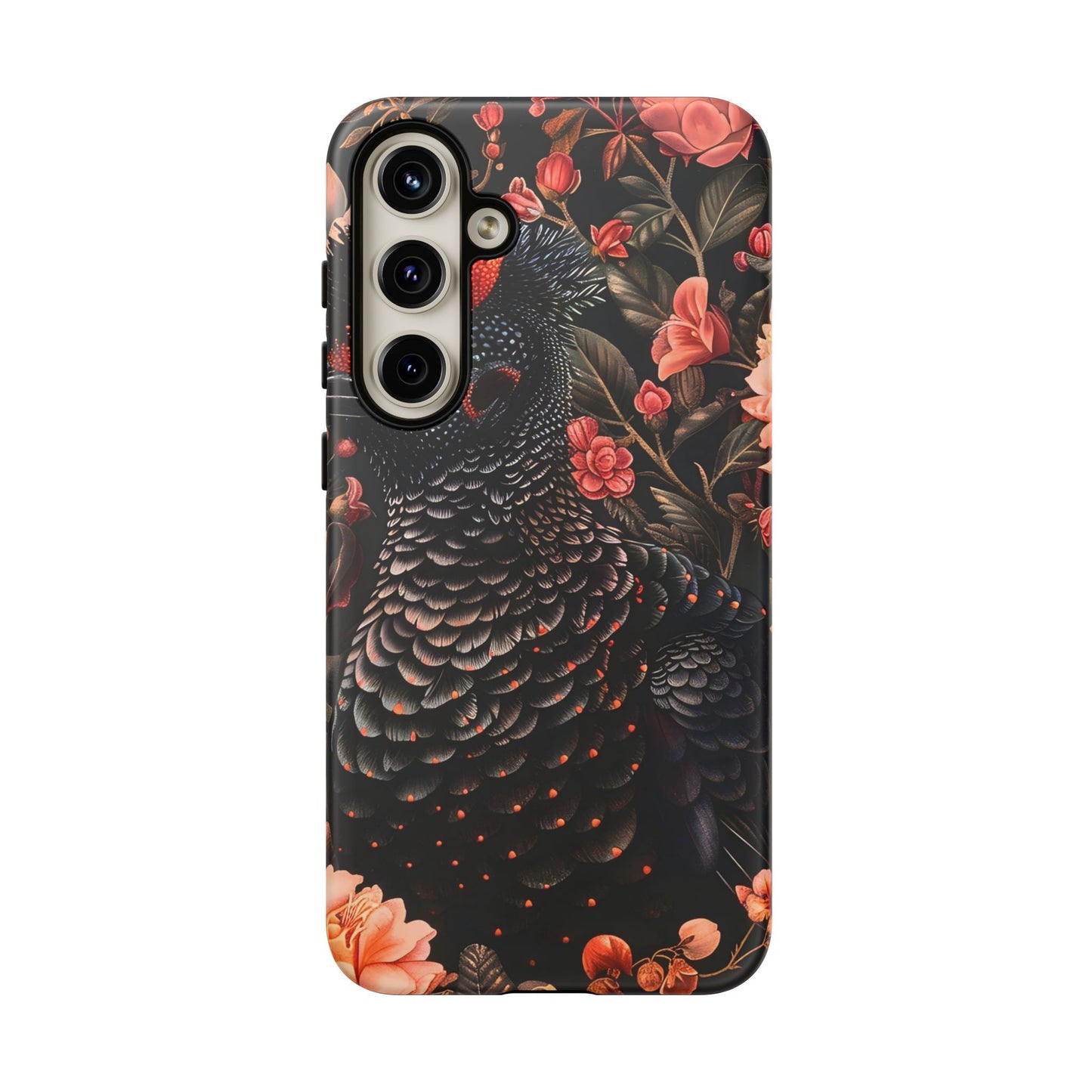 Tough Cases: Floral Design Phone Case, Stylish Protection for Your Phone, Unique Gift for Bird Lovers, Vibrant Floral Art, [...]