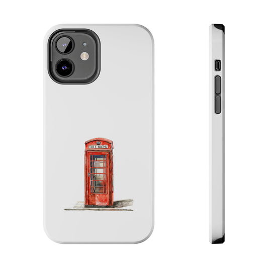 Vintage London Phone Booth Tough Phone Case - Durable and Stylish Protection