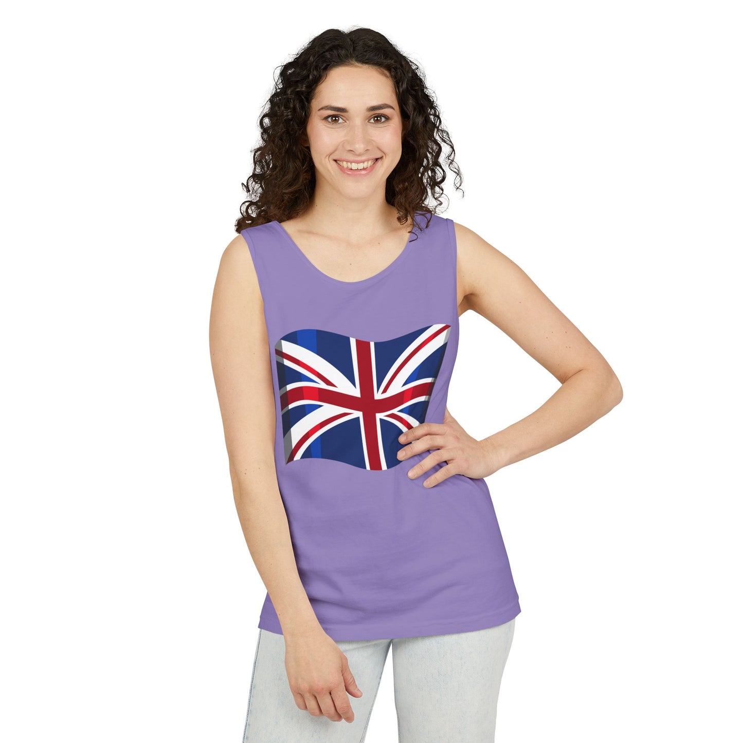 Unisex Garment-Dyed Tank Top - Classy British Flag