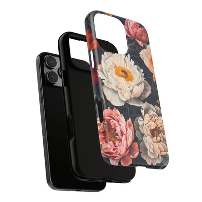 Floral Phone Case, Tough Phone Cover, Flower Design, Unique Gift for Her, Trendy Accessory, Spring Decor