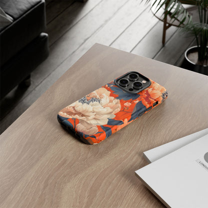 Floral Tough Case, Durable Floral Phone Case, Stylish Protection Case, Gift for Her, Spring Accessories, Mother’s Day Gift