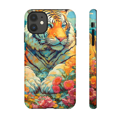 Tiger Jungle Phone Case, Colorful Tough Cases, Animal Lover Gift, Nature Phone Cover, Wildlife Decor, Birthday Present