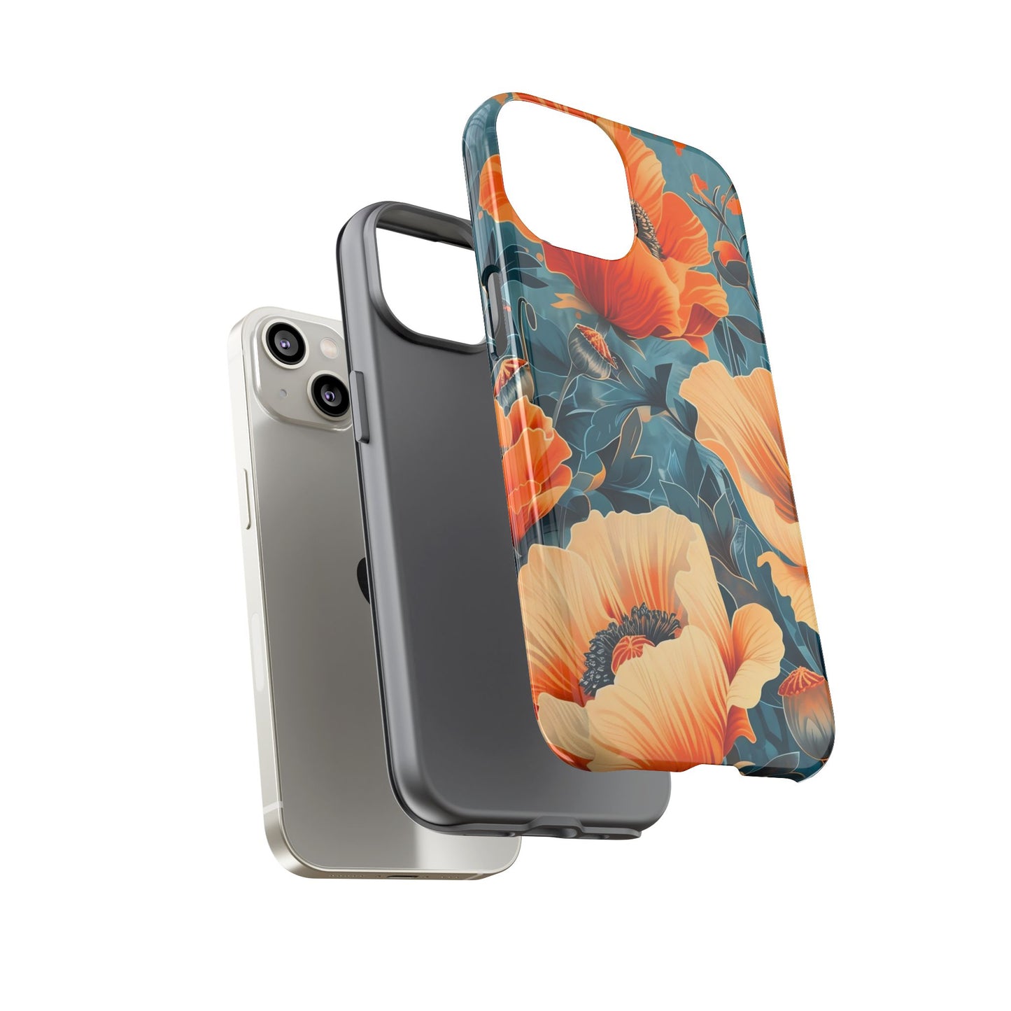 Floral Phone Case, Tough Cases for Protection and Style, Spring Aesthetic, Gift for Her, Phone Accessory for Nature Lovers