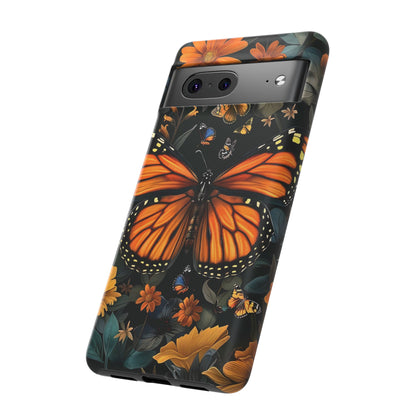 Monarch Butterfly Phone Case, Tough Cases, Nature Lover Gift, Floral Mobile Cover, Eco-Friendly Phone Accessory, Butterfly Design