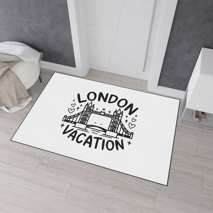 London Vacation Floor Mat, Decorative Heavy Duty Mat for Home, Travel Decor, Gift for Travelers, Kitchen & Entryway Rug
