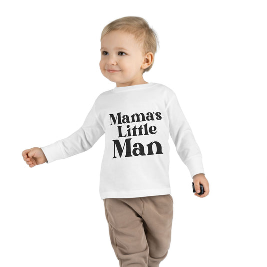 Mama's Little Man Toddler Long Sleeve Tee - Adorable Kids Wear for Every Day