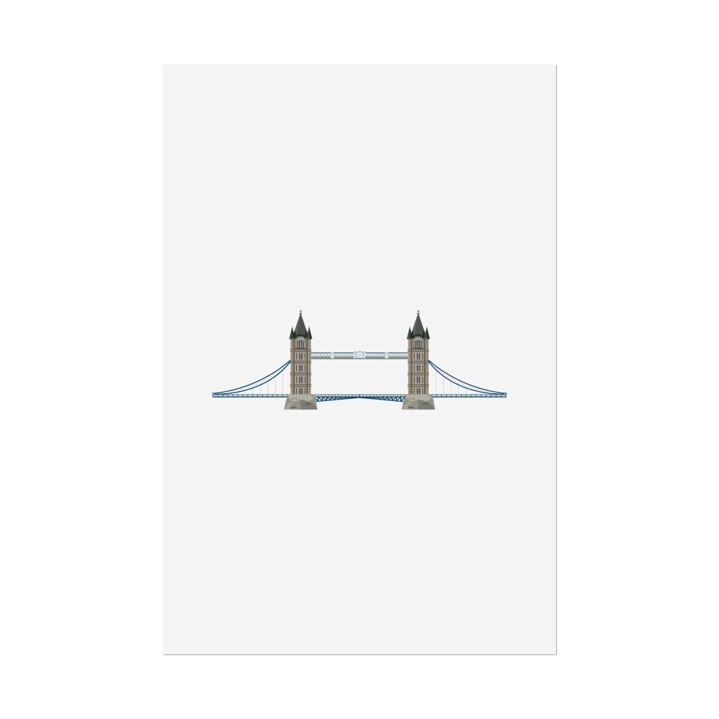 Tower Bridge Rolled Poster, London City Decor, Wall Art, Gift for Travelers, Home Aesthetic, UK Wall Art