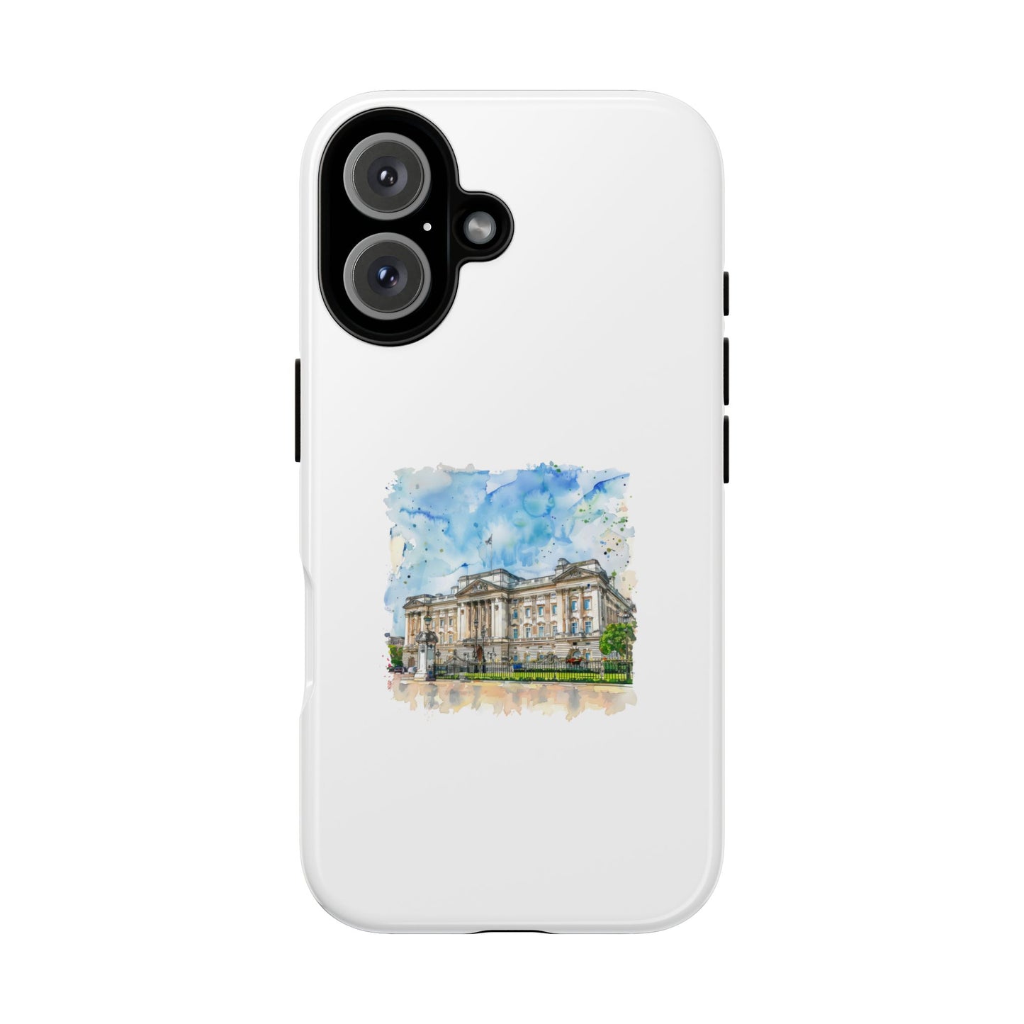 Artistic Phone Case - Watercolor Architecture Design