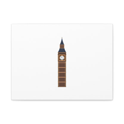 Big Ben Canvas Wall Art, Modern Home Decor, London Decor, Gift for Travel Lovers, Office Wall Art, Minimalist Art Print