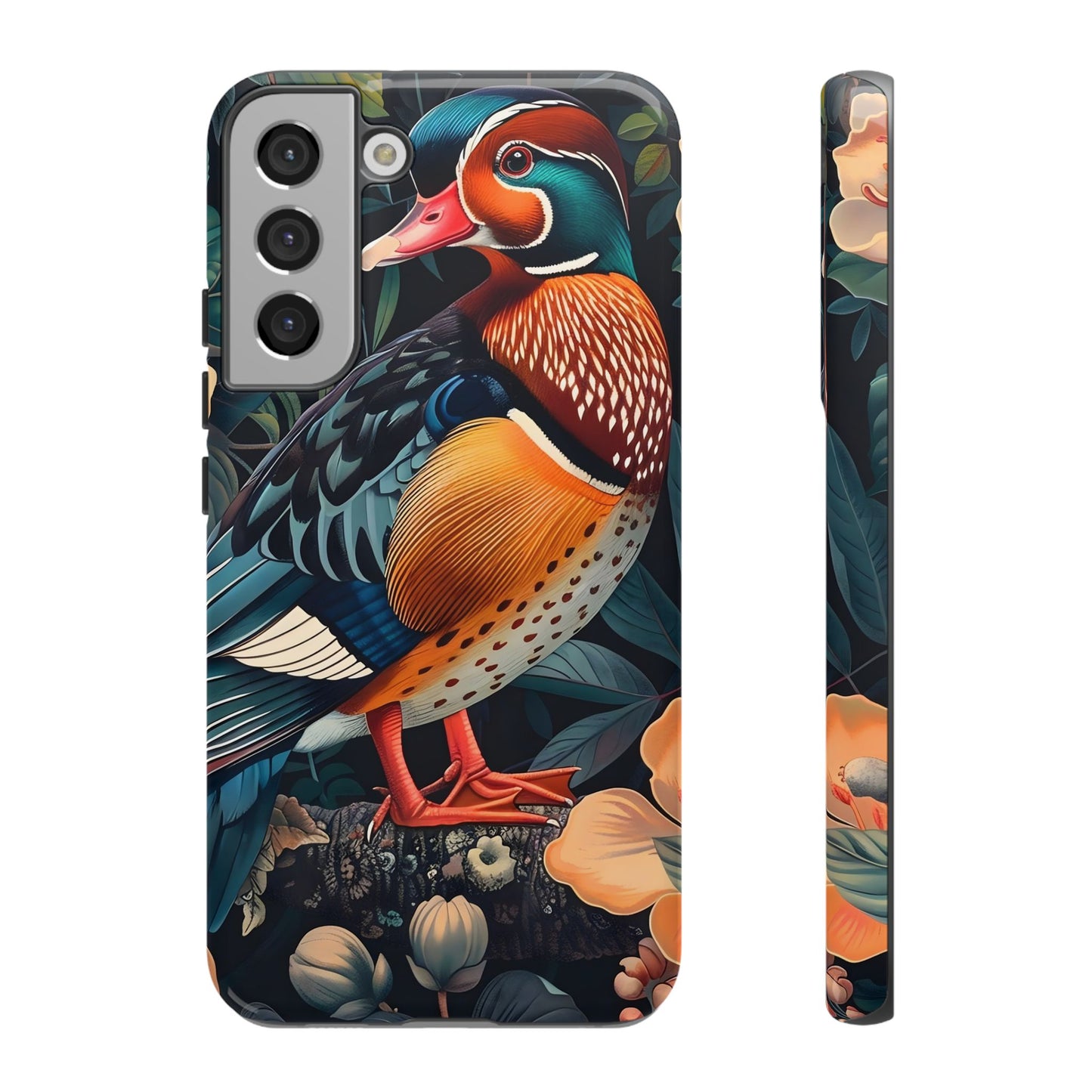 Vibrant Phone Case with Artistic Bird Design, Nature Lover Gift, Wildlife Enthusiast Accessory, Floral Tech Case, Unique Mobile Cover