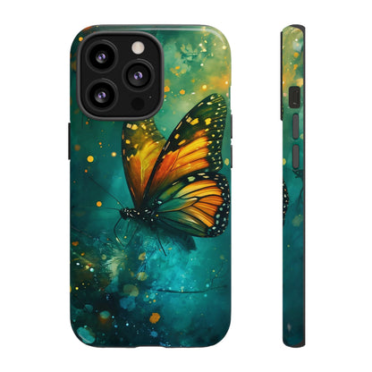 Colorful Butterfly Phone Case, Tough Cases for iPhone and Samsung, Cute Tech Accessories, Nature Lovers Gift, Vibrant Floral Design
