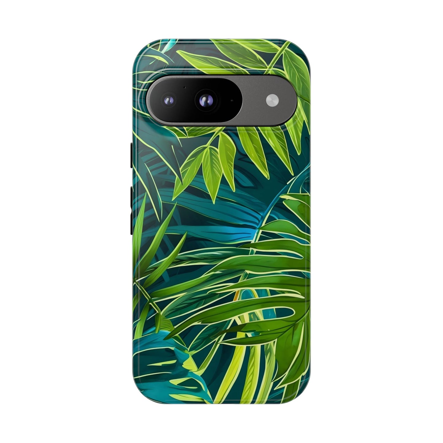 Tropical Phone Case - Durable Green Leaf Design, Eco-Friendly Gift, Trendy Accessory, Nature Lover's Case, Summer Vibes