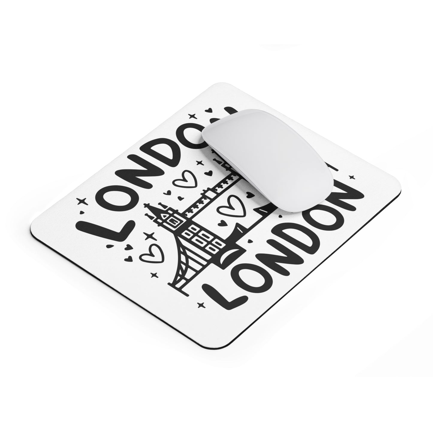 London-Inspired Mouse Pad, Cute Desk Accessory, Gift for Travelers, Home Office Decor, Fun Office Supplies, Unique Gifts