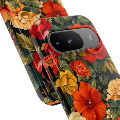 Floral Phone Case, Tough Cases, Decorative Tech Accessories, Gift for Her, Nature Lover Gift, Boho Style Case, Spring Floral Cover