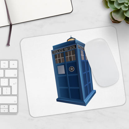 TARDIS Mouse Pad - Geeky Desk Accessory, Whimsical Home Office Gift, Doctor Who Merchandise, Unique Gamer Decor, Science Fiction Fan Gift
