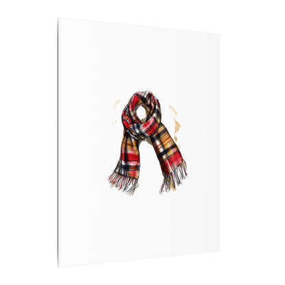 Autumn Scarf Canvas Art Print | Cozy Home Décor, Gift for Fall Lovers, Seasonal Wall Art, Unique Interior Design