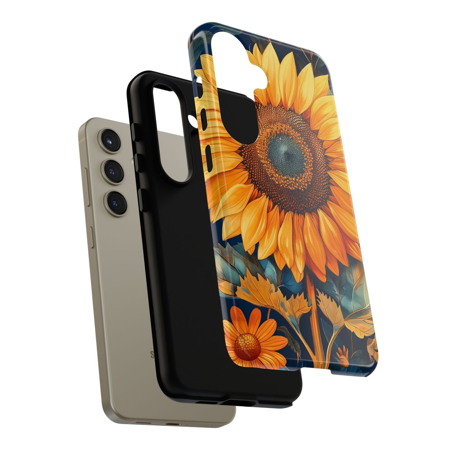 Sunflower Phone Case - Floral Design for Nature Lovers, Cute Spring Accessory, Gift for Her, Eco-Friendly Cover