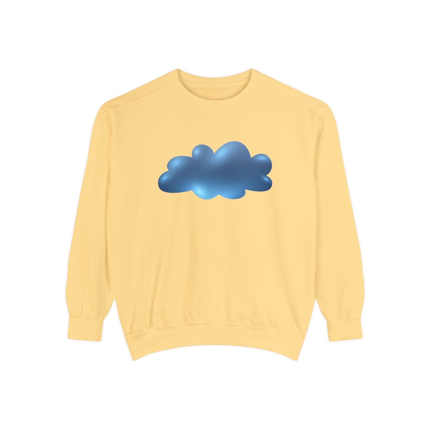 Unisex Garment-Dyed Sweatshirt - Serene Cloudscape Dreamy Cloud