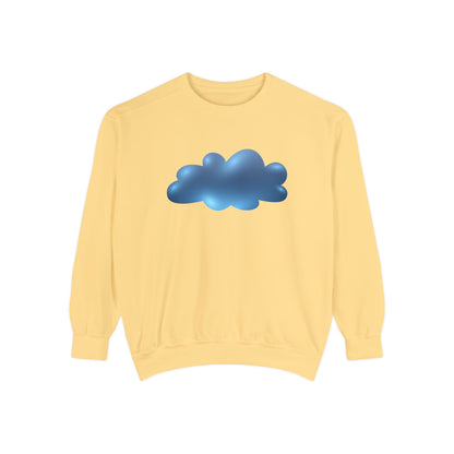 Unisex Garment-Dyed Sweatshirt - Serene Cloudscape Dreamy Cloud