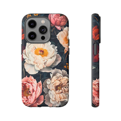 Floral Phone Case, Tough Phone Cover, Flower Design, Unique Gift for Her, Trendy Accessory, Spring Decor