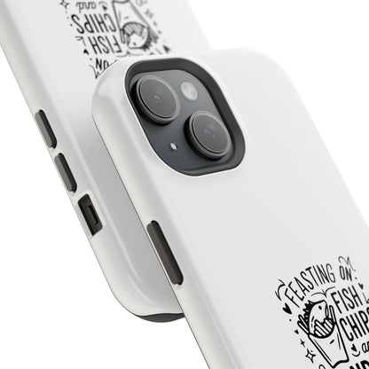 Feasting on Fish & Chips Phone Case, Cute London Inspired Magnetic Tough Case, Unique Gift for Food Lovers, Travel Accessory, British [...]