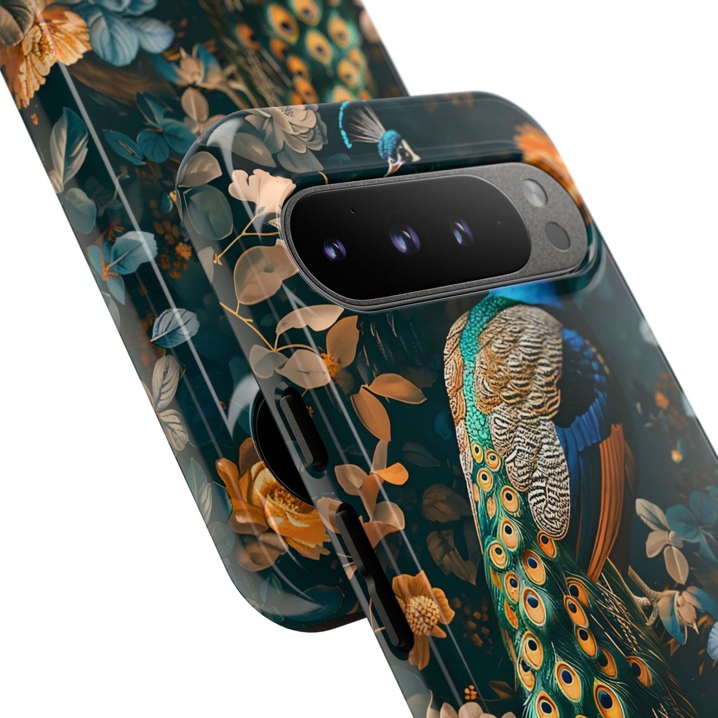 Peacock Phone Case - Elegant Floral Design, Tough Case for Protection, Unique Gift for Nature Lovers, Stylish Accessory, Eco-Friendly