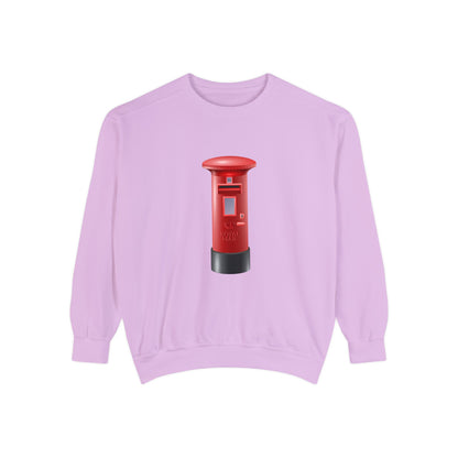 Unisex Garment-Dyed Sweatshirt Durable - Classic UK Royal Mailbox