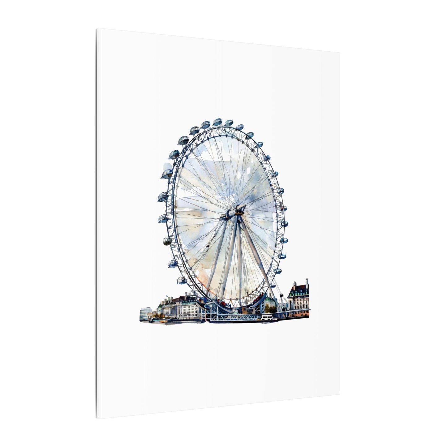 London Eye Canvas Print, Wall Art Decor, Travel Gift, Home Decoration, Unique Art Piece