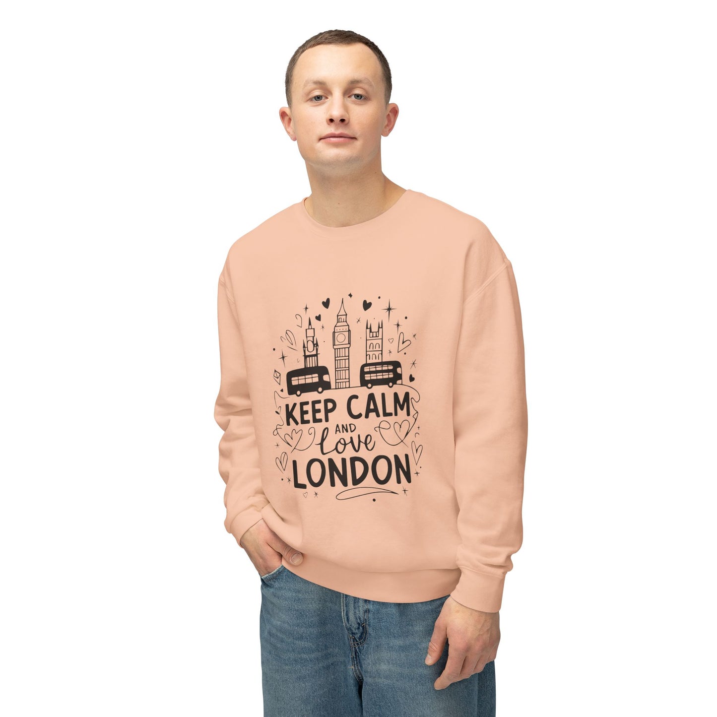 Unisex Lightweight Crewneck Sweatshirt - Love London