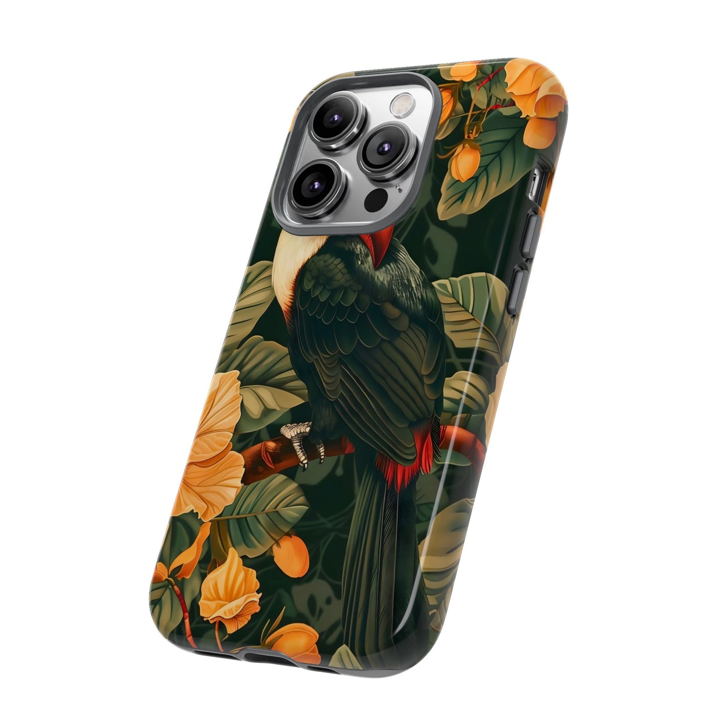 Tropical Toucan Phone Case, Exotic Bird Cover, Nature Lover Gift, Eco-Friendly Design, Customizable Tech Accessory