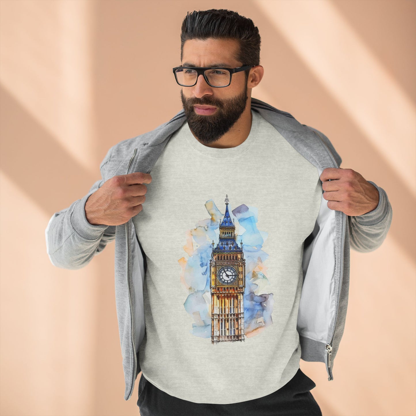 Unisex Crewneck Sweatshirt - Iconic Big Ben Clock Tower