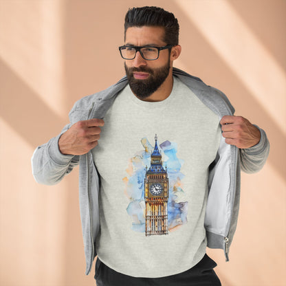 Unisex Crewneck Sweatshirt - Iconic Big Ben Clock Tower