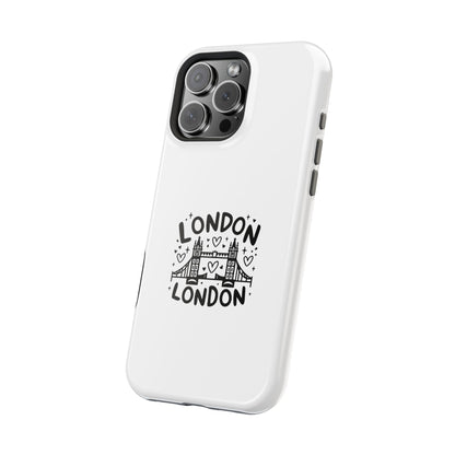 London-Themed Magnetic Phone Case, Cute Phone Cover, Trendy Gift for Travelers, City Lovers, Unique Accessory for iPhone