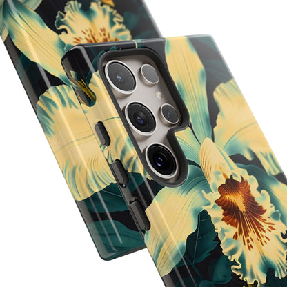 Floral Phone Case - Tough Cases with Orchid Design, Durable Smartphone Cover for Nature Lovers, Floral Gift for Her, Botanical [...]