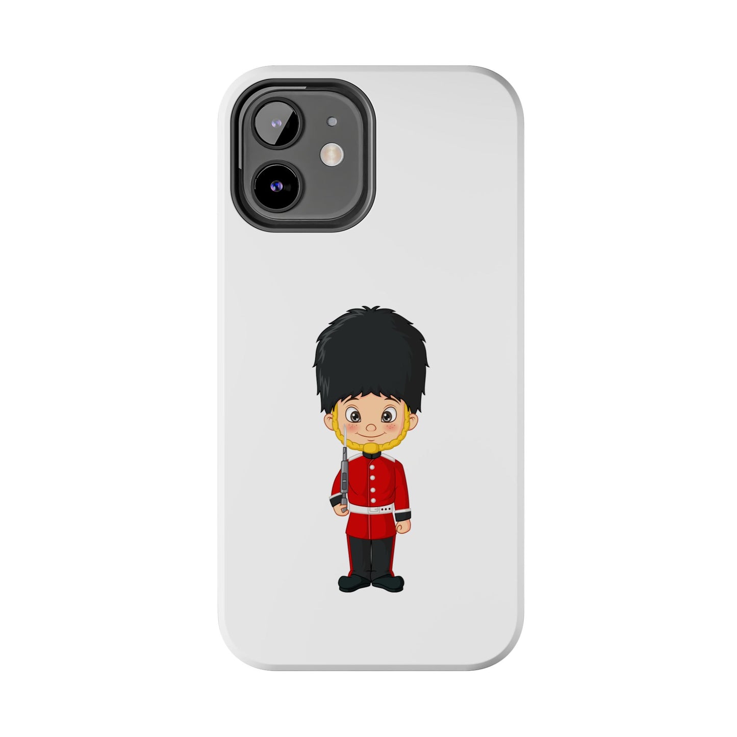 Cartoon Guard Phone Cases, Tough Phone Case for Kids & Adults, British Guard Design, Gift for Royal Fans, Unique Phone Accessories