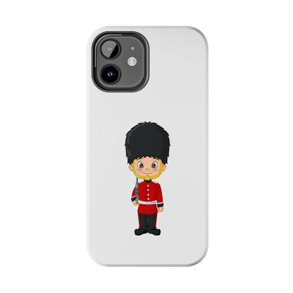 Cartoon Guard Phone Cases, Tough Phone Case for Kids & Adults, British Guard Design, Gift for Royal Fans, Unique Phone Accessories