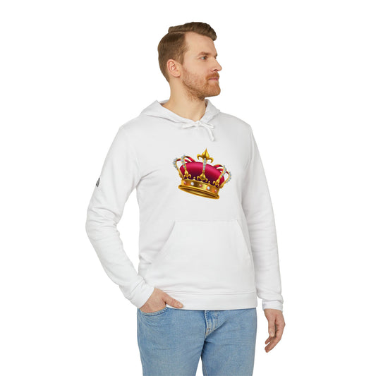 adidas Unisex Fleece Hoodie - British Royal Crown Design - Iconic Symbol of Monarchy