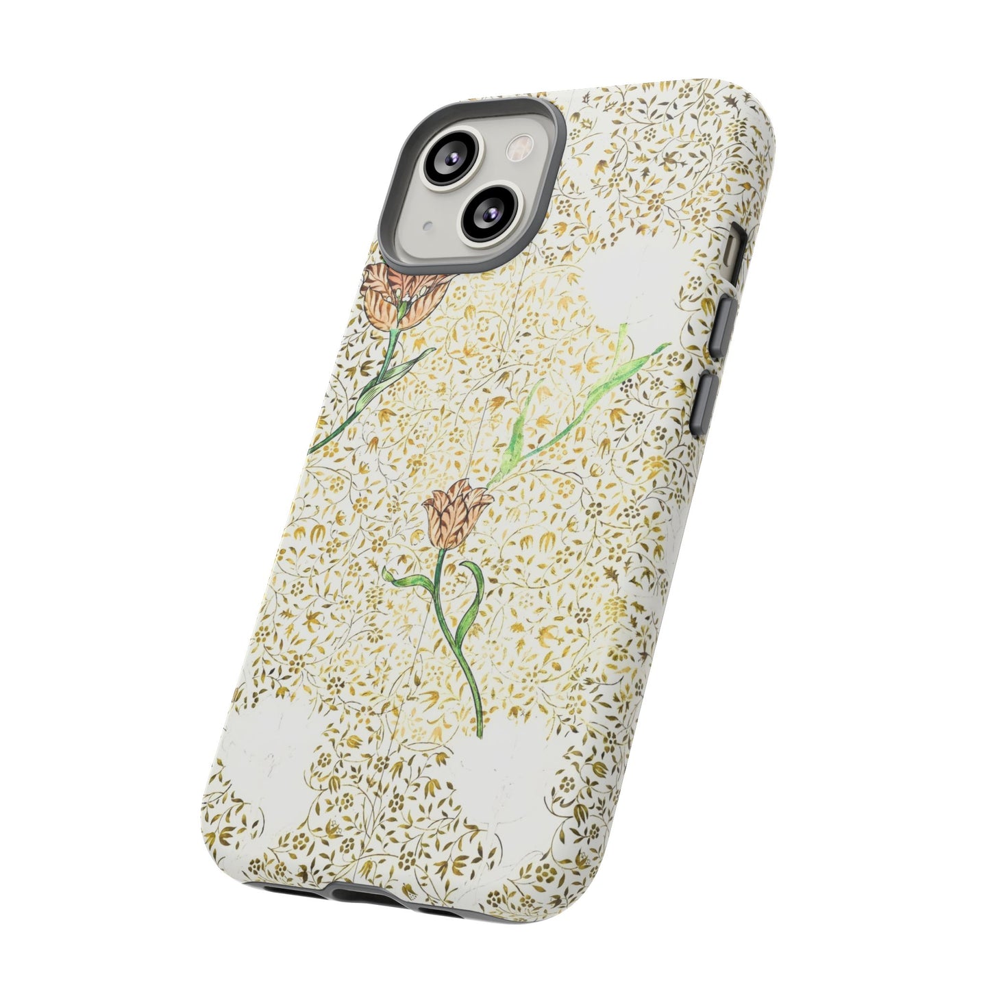 Elegant Floral Phone Case, Tough Cases for iPhone, Stylish Smartphone Cover, Protection with Floral Art, Unique Gift for Her