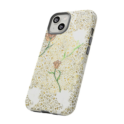 Elegant Floral Phone Case, Tough Cases for iPhone, Stylish Smartphone Cover, Protection with Floral Art, Unique Gift for Her
